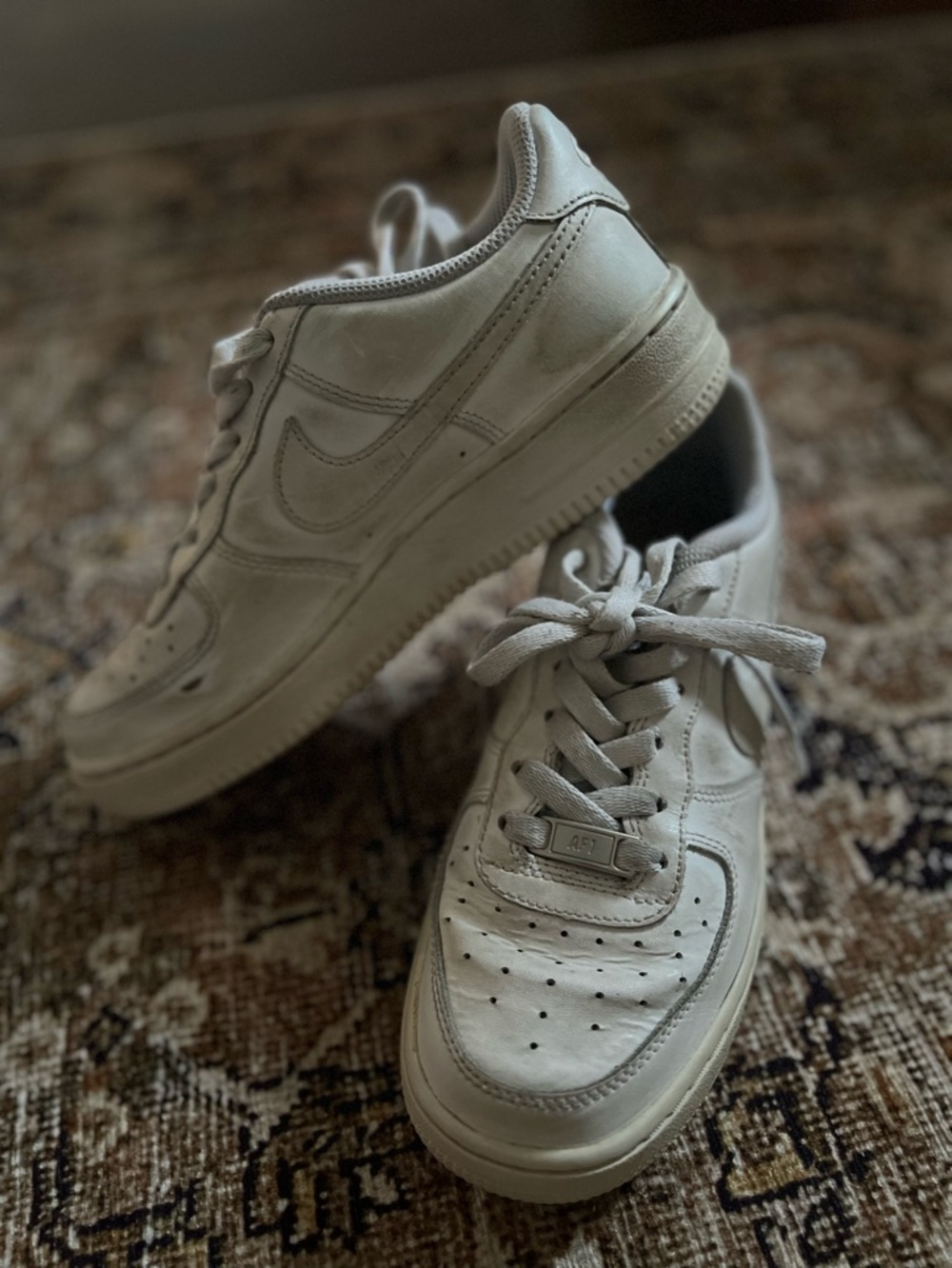 Well Worn Air Force Ones, 4.5Y/6.5 Women’s
